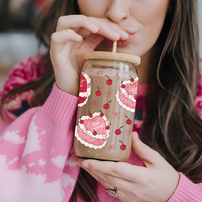 Glass Cup 500 ml - Positive Cake