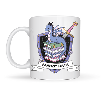 Ceramic mug 300 ml - Fantasy Lover Shield Dragon