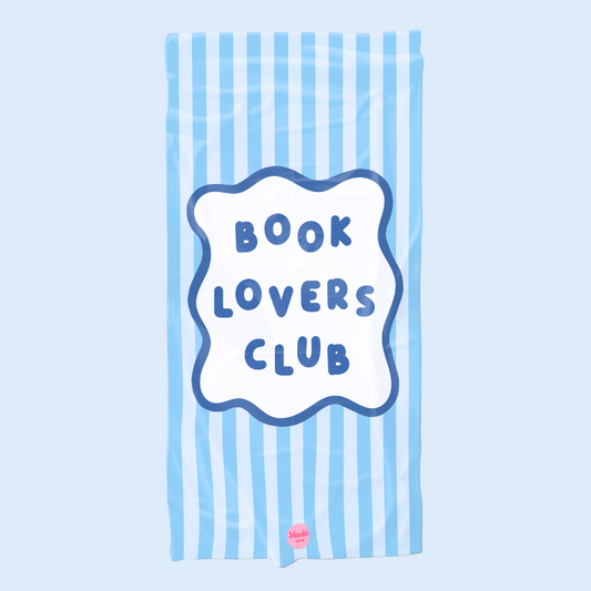 Beach Towel - Book Lovers Club Blue
