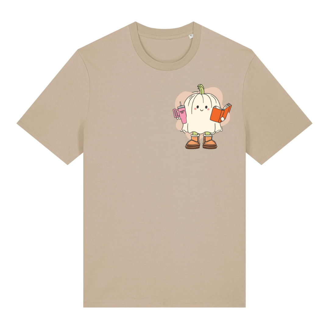 T-Shirt Pumpkin Ghost Reader