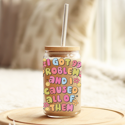 Glass Cup 500 ml - I Got 99 Problems