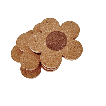 Flower Shaped Cork Coaster