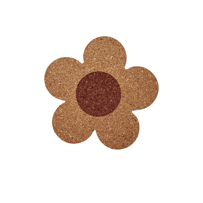 Flower Shaped Cork Coaster