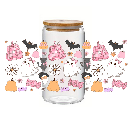 Glass Cup 500 ml - Spooky Cute
