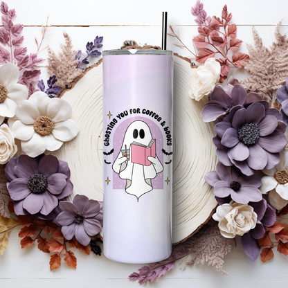 Tumbler 600 ml - Ghosting You for Coffee & Books