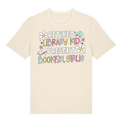T-Shirt Retired Library Kid Present Bookish Girlie