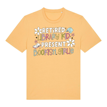 T-Shirt Retired Library Kid Present Bookish Girlie